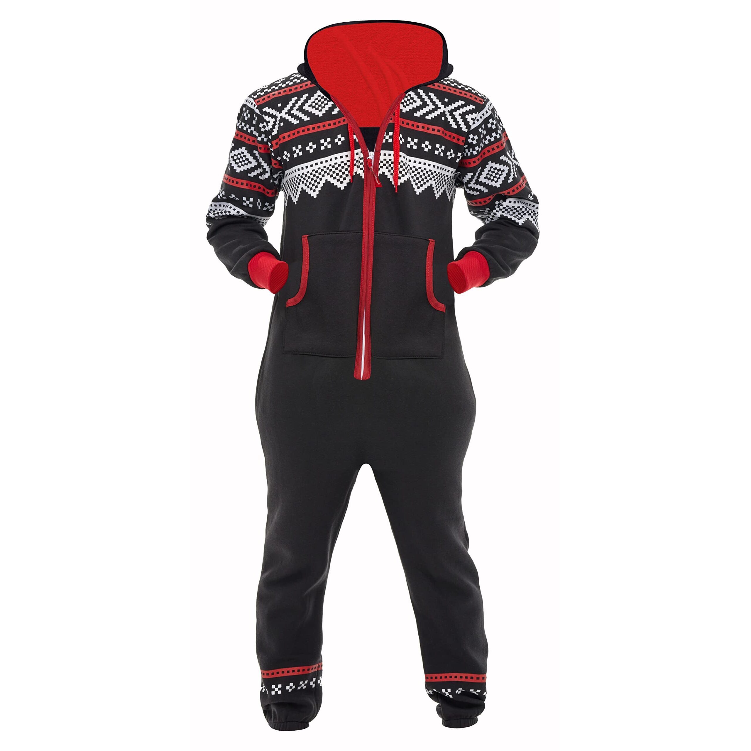 4024 Unisex Adult Onesie One-Piece Pajama Jumpsuits Long Sleeve Playsuit